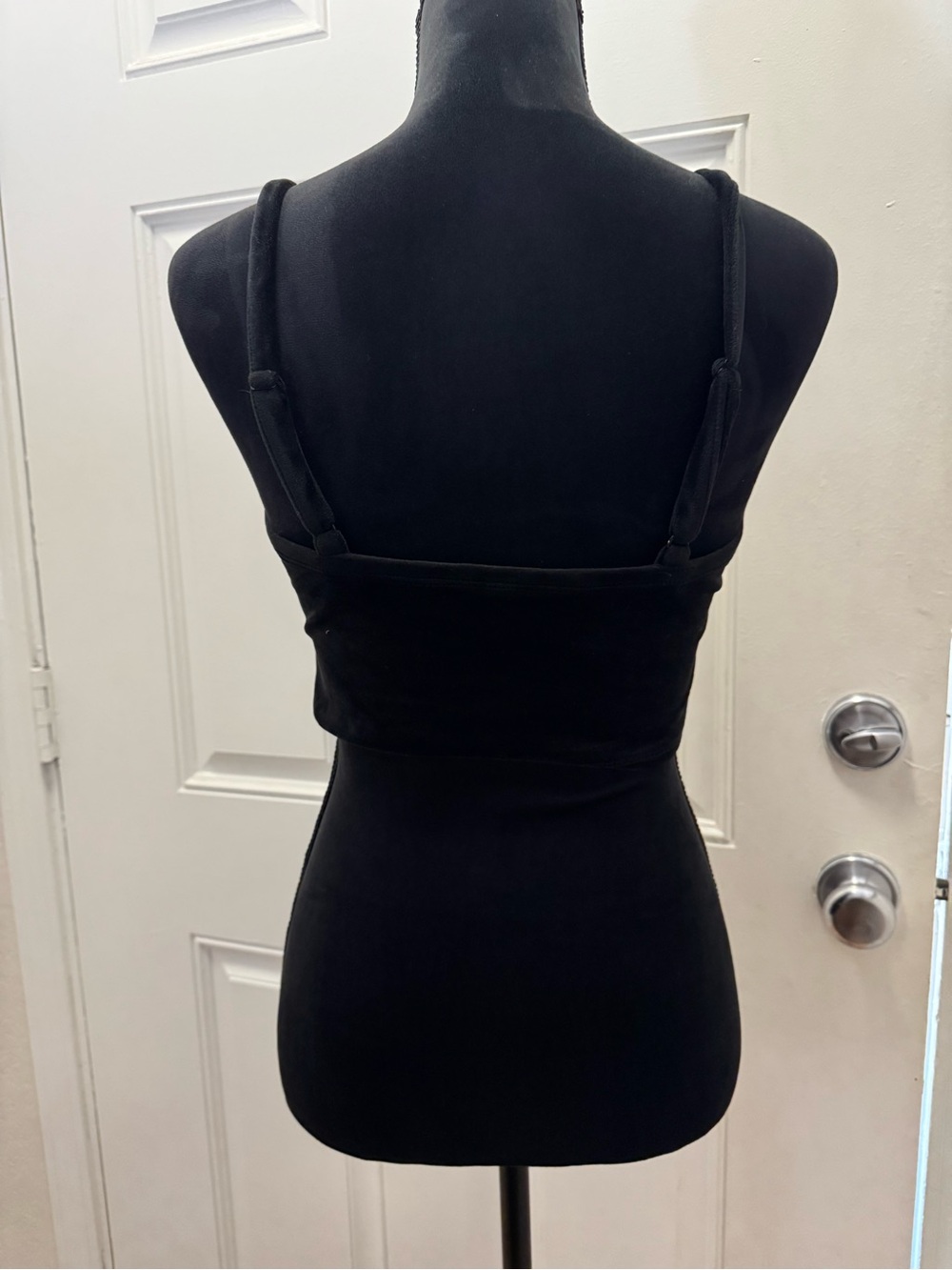 Juicy Couture Black Rhinestone Logo Crop Top 0376 - Picture 4 of 5